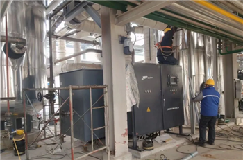 信然多台套超高温防爆风机/压缩机安装现场（温度高达780℃）